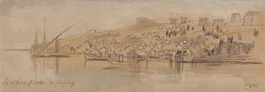 Luxor, 7-00, 20. januar 1867 (198) af Edward Lear